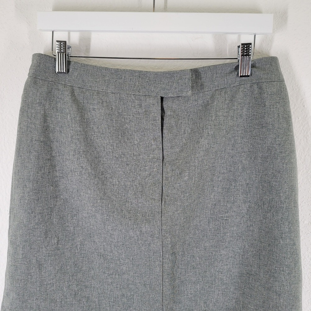 NWT New York & Company City Stretch Skirt Womens Sz 10 Gray Office - Picture 4 of 10